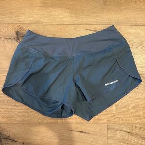 Patagonia strider pro shorts, size small, dusty blue